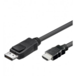 Techly ICOC-DSP-H-010 video cable adapter 1 m DisplayPort HDMI Type A (Standard) Black