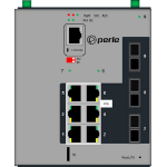 Perle IDS-509G3PP6-C2SD10-SD120 Managed L2 Gigabit Ethernet (10/100/1000) Power over Ethernet (PoE) Black, Grey