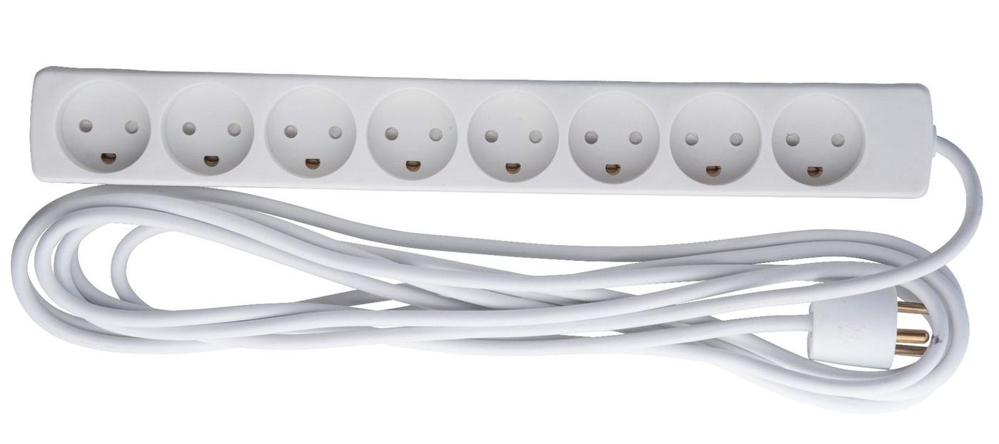 Microconnect White Gru00850wdk Power Extension 5 M 8 Ac Outlet(S) Indoor Whi