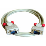 Lindy 9 pol. RS232 1:1 Kabel 2m signal cable White