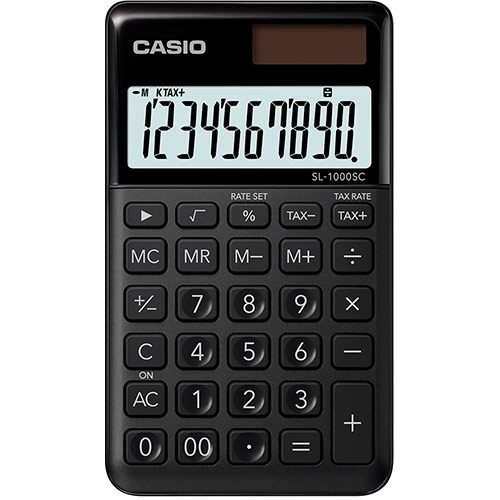 Casio räknare SL-1000SC svart