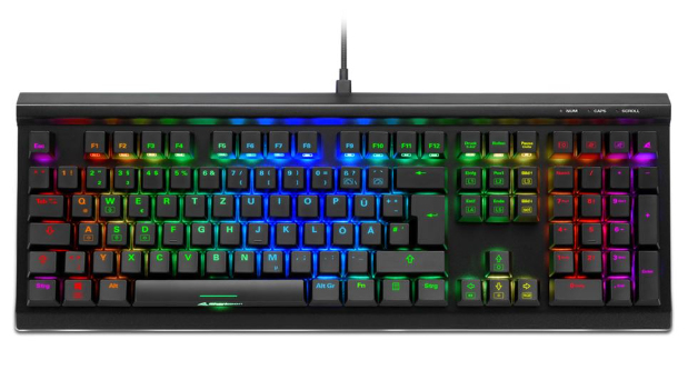 Sharkoon SKILLER SGK40 keyboard USB German Black