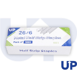 CTS Wholesale UP Metal Half Strip Staples 26/6 Box of 5000