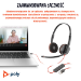 Poly Zestaw słuchawkowy Blackwire 3220 Stereo USB-C + przejściówka USB-C/A
