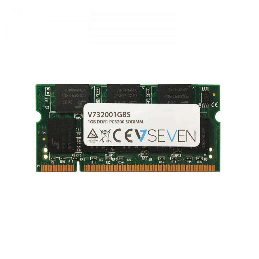 Image of V7 1GB DDR1 PC3200 - 400mhz SO DIMM Notebook Memory Module -...