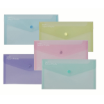 Snopake GRS ReBorn Polyfile DL Pastel Assorted- 5 Files