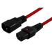 IEC LOCK PC1385 power cable Red 1 m C13 coupler C14 coupler