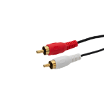 connektgear 5m 2 x RCA/Phono Audio Cable - Male to Male - Gold Connectors