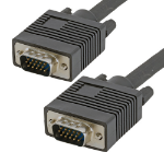 Cablenet 20m SVGA DDC2 HD15 Male - Male Black PVC Cable