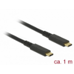 DeLOCK 85207 USB cable USB 3.2 Gen 2 (3.1 Gen 2) 1 m USB C Black
