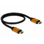 DeLOCK 85726 HDMI cable 0.5 m HDMI Type A (Standard) Black, Gold