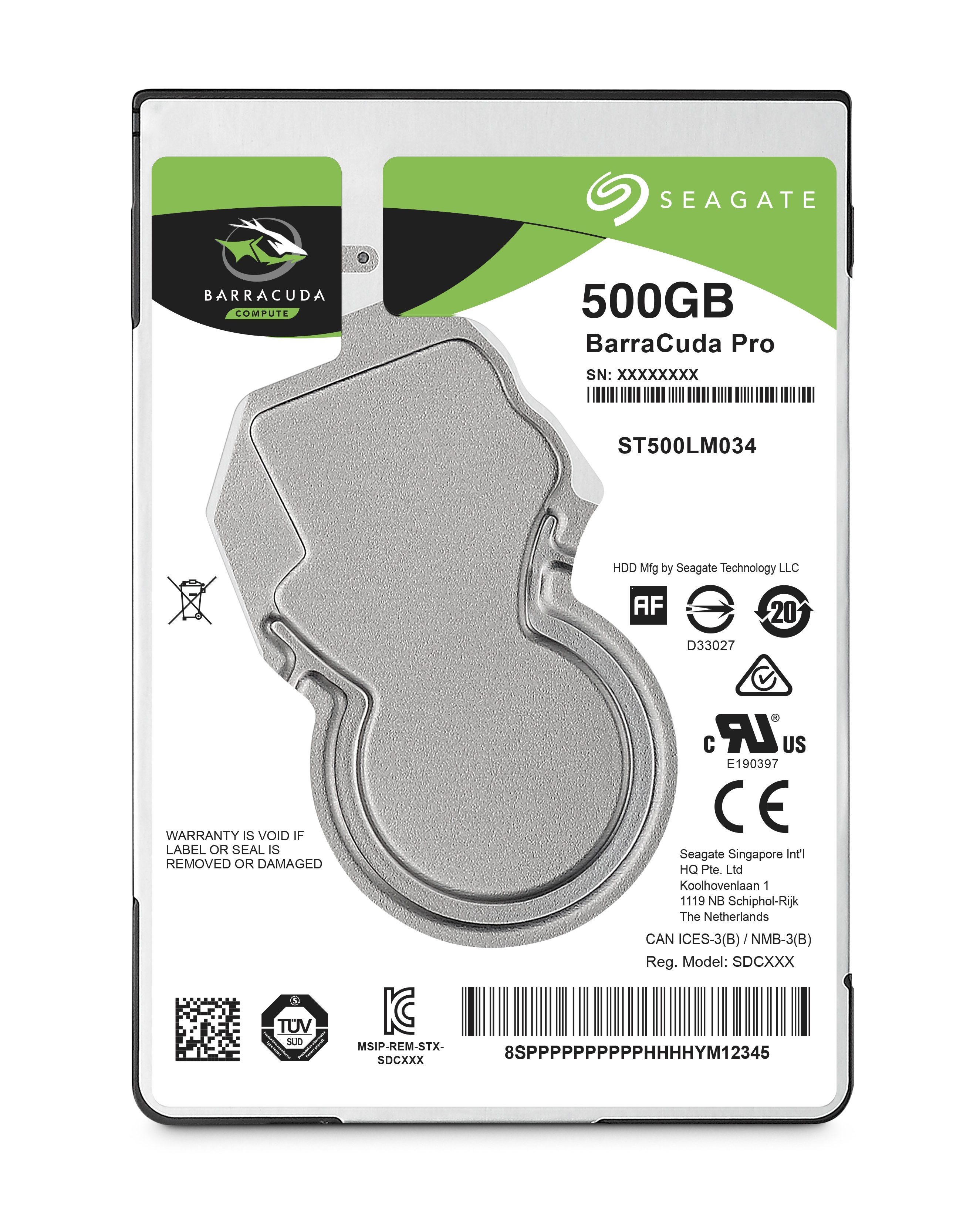 Image of Seagate Barracuda Pro 2.5" 500 GB Serial ATA III