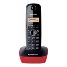 Panasonic KX-TG1611 DECT-telefon Namn och uppringnings-ID Svart, Röd