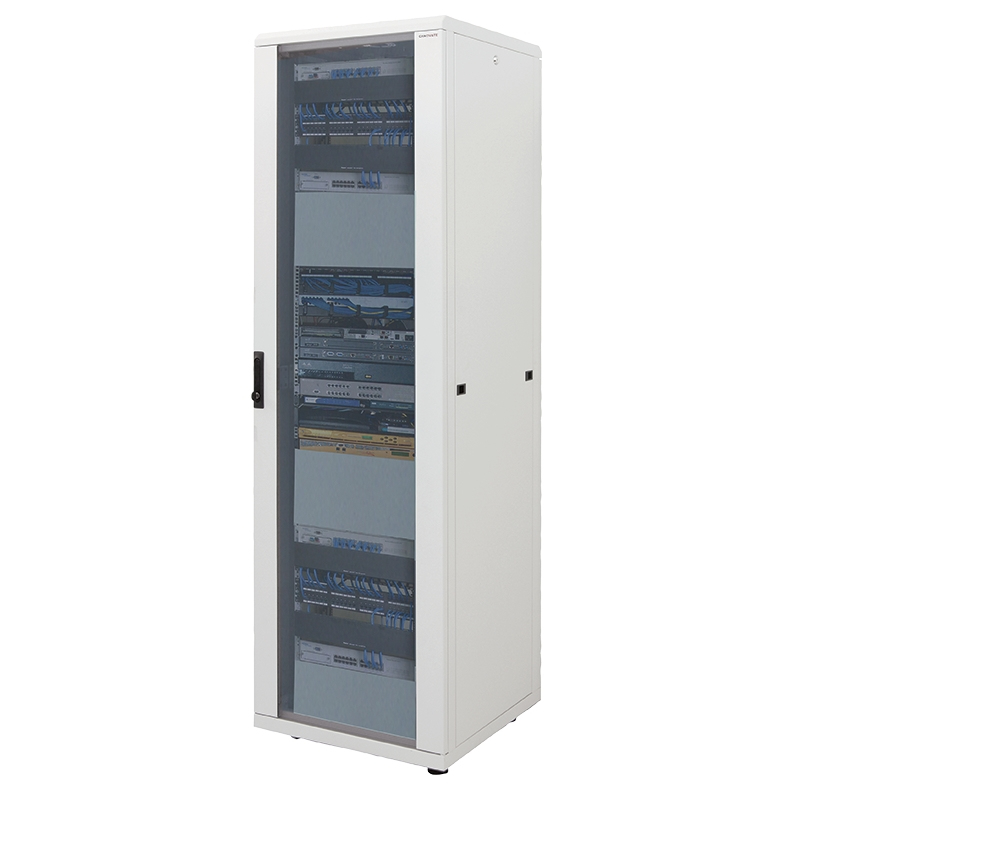 Image of LogiLink D42S66G rack cabinet 42U Freestanding rack Grey