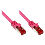 Alcasa 2m Cat6 S/FTP netwerkkabel Magenta S/FTP (S-STP)