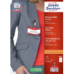 Avery 4822 non-adhesive label 32 pc(s) Transparent, White Rectangle