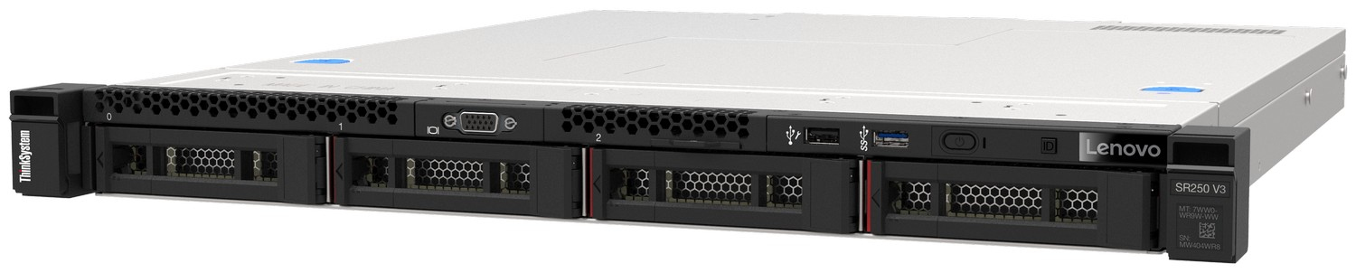 Image of Lenovo ThinkSystem SR250 V3 server 1.92 TB Rack (1U) Intel® Xeon® 6353