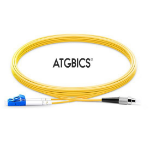 ATGBICS LC-FC OS2, Fibre Optic Cable, Singlemode, Duplex, Yellow, 40m