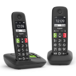 Gigaset E290A Duo Analog/DECT telephone Caller ID Black