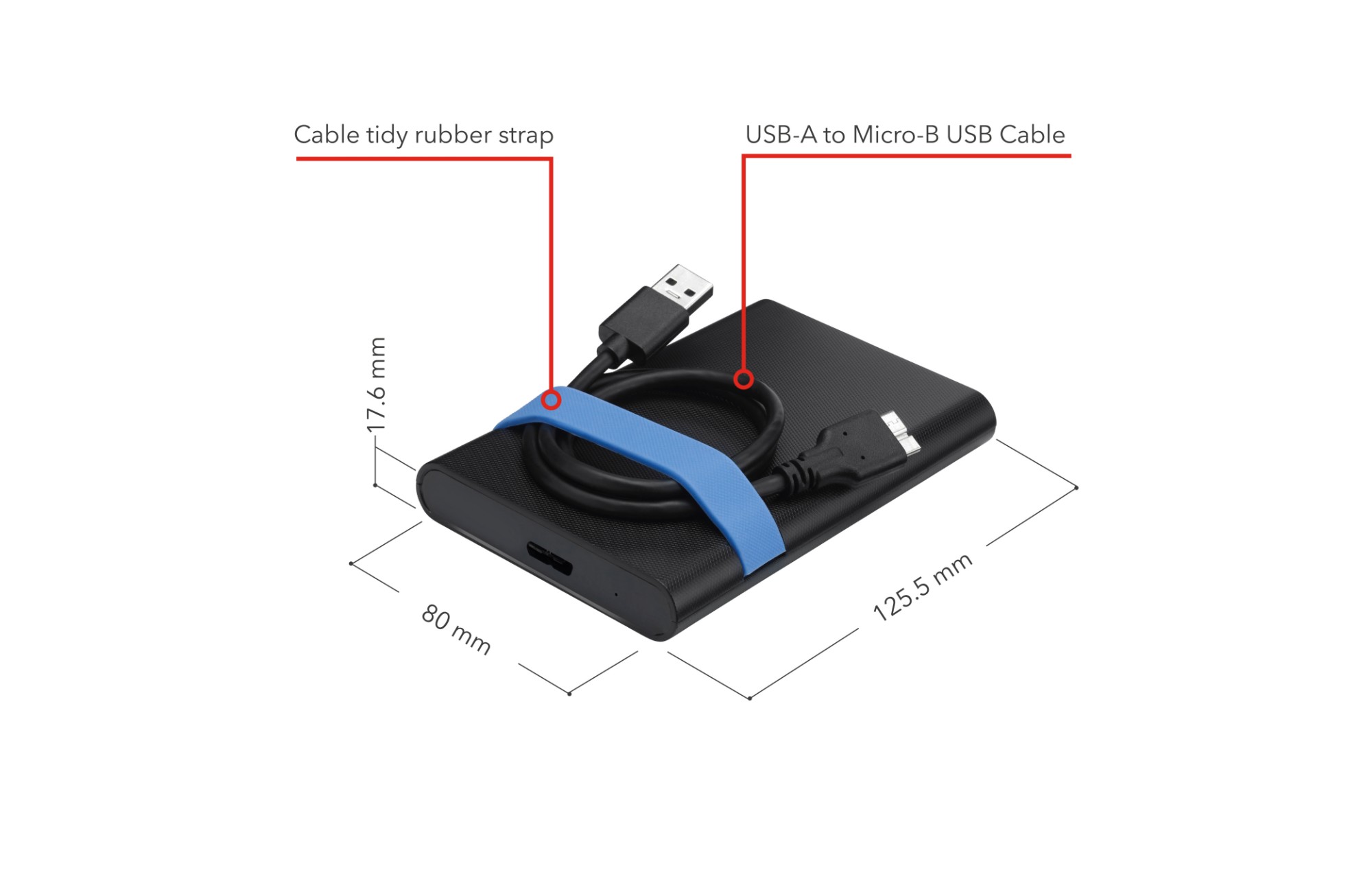 Verbatim Store'N'Go Enclosure Kit HDD/SSD enclosure Black, Blue 2.5"
