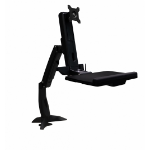 Amer Mounts AMR1ACWS monitor mount / stand 61 cm (24") Black Desk