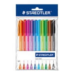 Staedtler ball 432 Black, Blue, Brown, Green, Light Blue, Light Green, Magenta, Orange, Red, Violet Stick ballpoint pen 10 pc(s)