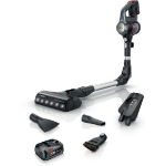 Bosch BBS712A stick vacuum/electric broom Bagless 0.3 L Black, Stainless steel