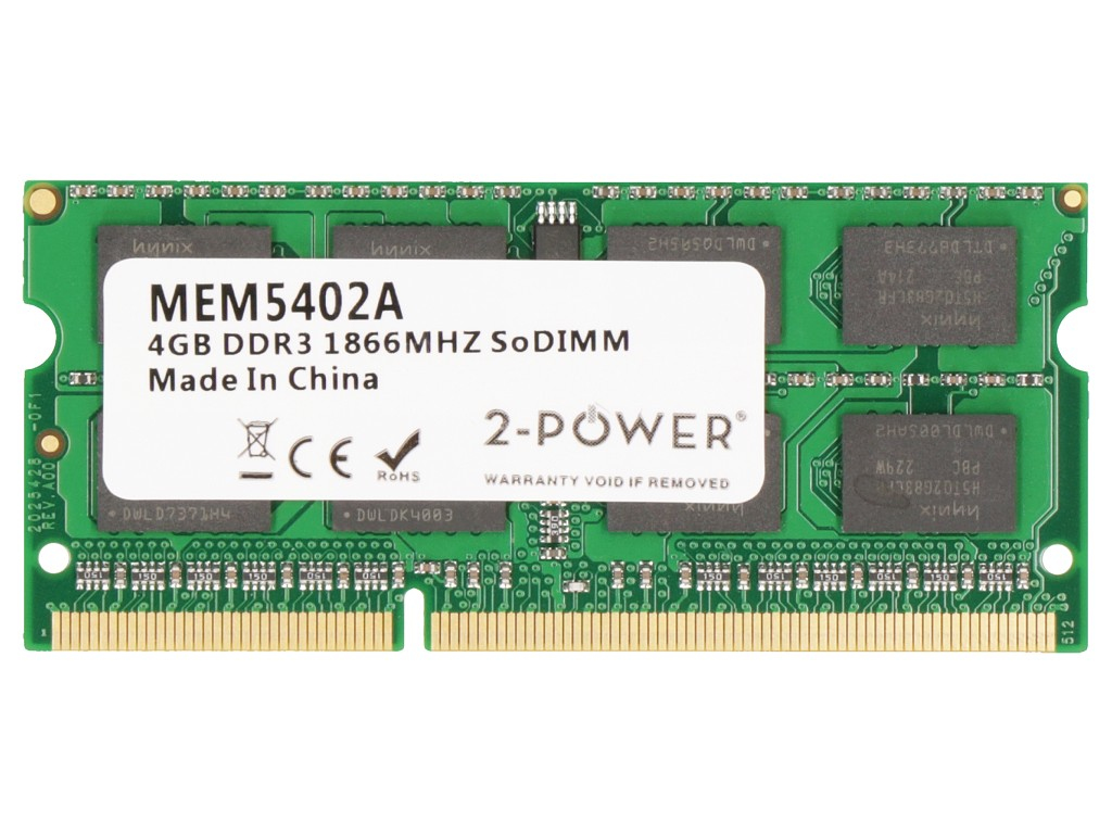 Image of 2-Power 2P-KF318LS11IB/4 memory module 4 GB 1 x 4 GB DDR3L 1866 MHz