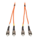 Eaton N302-003 InfiniBand/fibre optic cable 35.8" (0.91 m) 2x ST OFNR Black, Orange