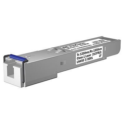 Image of HPE X112 100M SFP LC BX-U Transceiver network transceiver module...