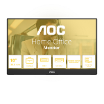 AOC 16T20E2 Draagbare televisie en monitoor Draagbare monitor Zwart 39,6 cm (15.6") LED 1920 x 1080 Pixels