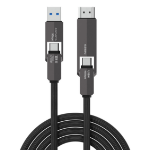 4smarts 549240 USB cable USB4 Gen 3x2 1.5 m USB C Black