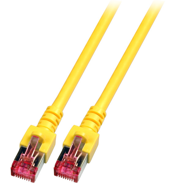 EU Product - RJ45 Patchkabel S/FTP Cat.6A LSZH  0.15m gelb thumbnail