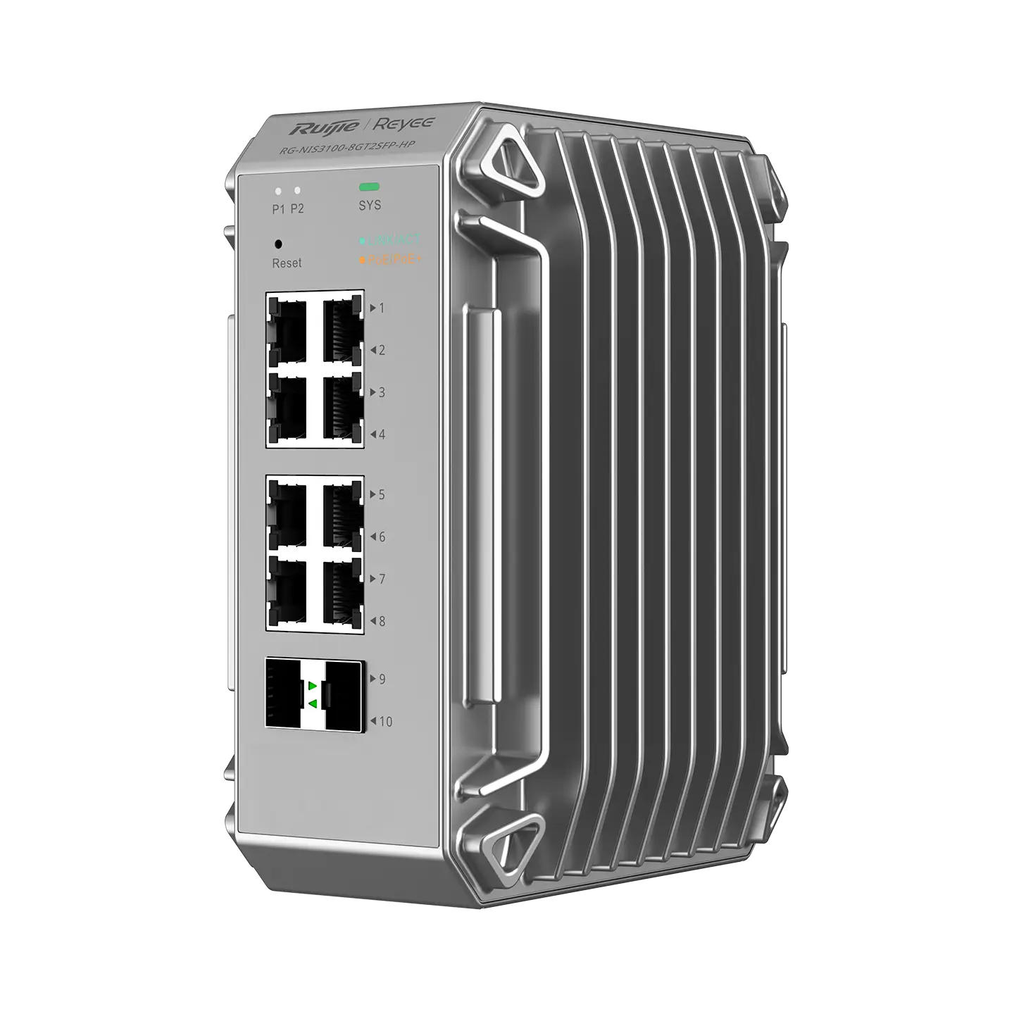 Image of Ruijie Networks RG-NIS3100-8GT2SFP-HP network switch Managed L2 Gigabi