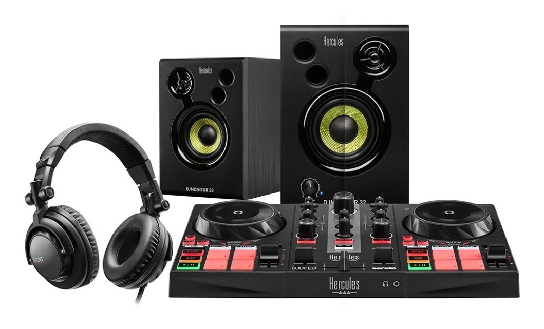 Hercules DJLearning Kit MK2 Digital Vinyl System (DVS) scratcher 2 cha