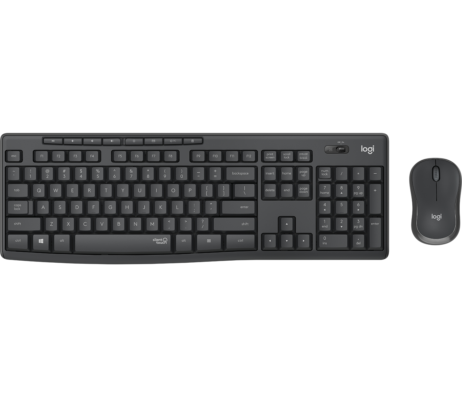 Image of Logitech MK295 Silent Wireless Combo keyboard Mouse included USB...