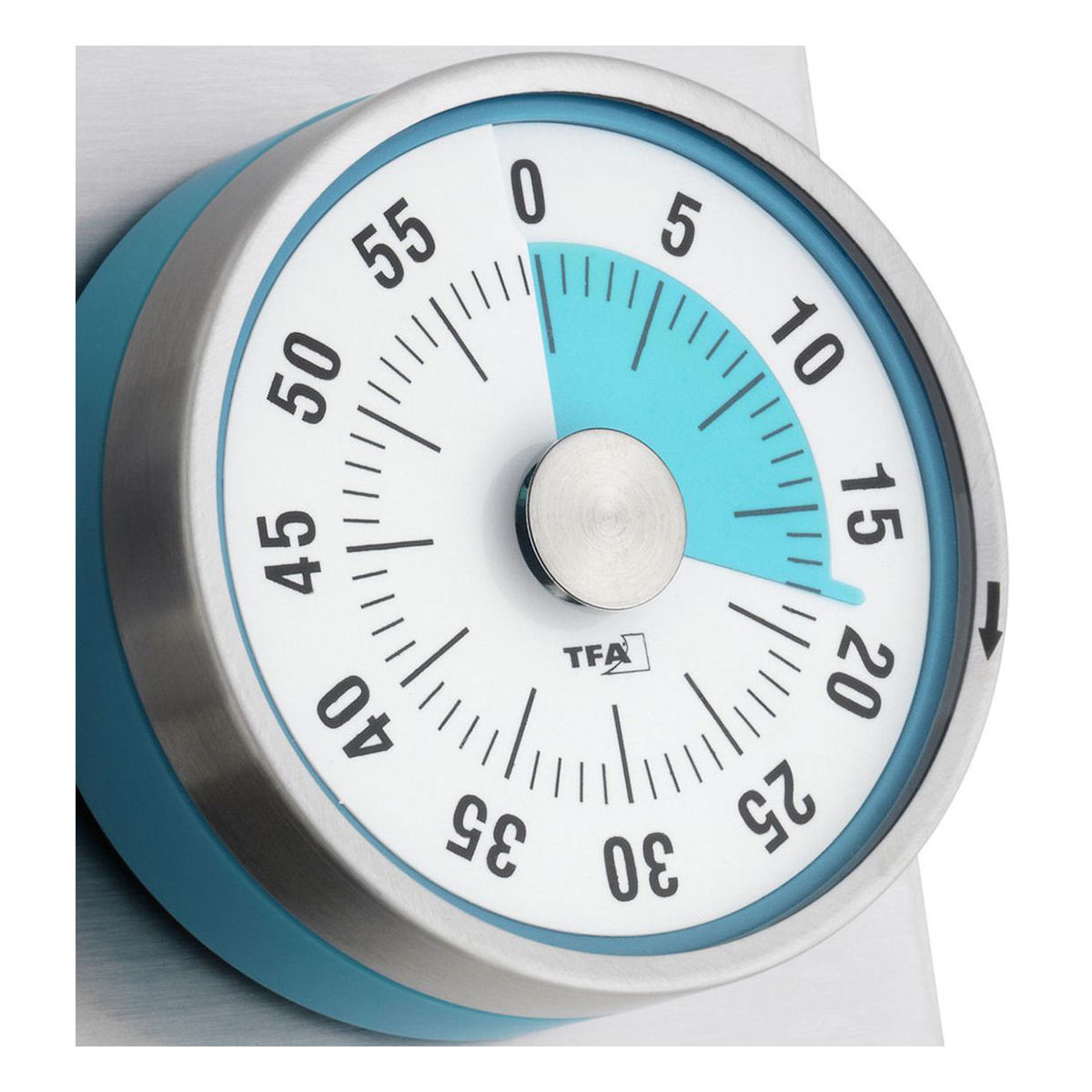 Image of TFA-Dostmann 38.1028.20 - Mechanical kitchen timer - Turquoise -...