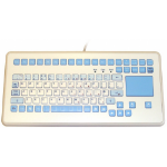 InduKey InduMedical Rugged Keyboard with Antimicrobial Surface and Touchpad IP65