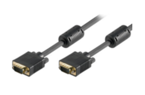 Microconnect SVGA, 1m VGA cable VGA (D-Sub) Black