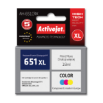 Activejet AH-651CRX ink (replacement for HP 651 C2P11AE; Premium; 18 ml; color)