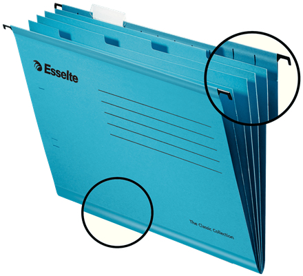 Image of Esselte 93135 hanging folder Cardboard Blue 1 pc(s)