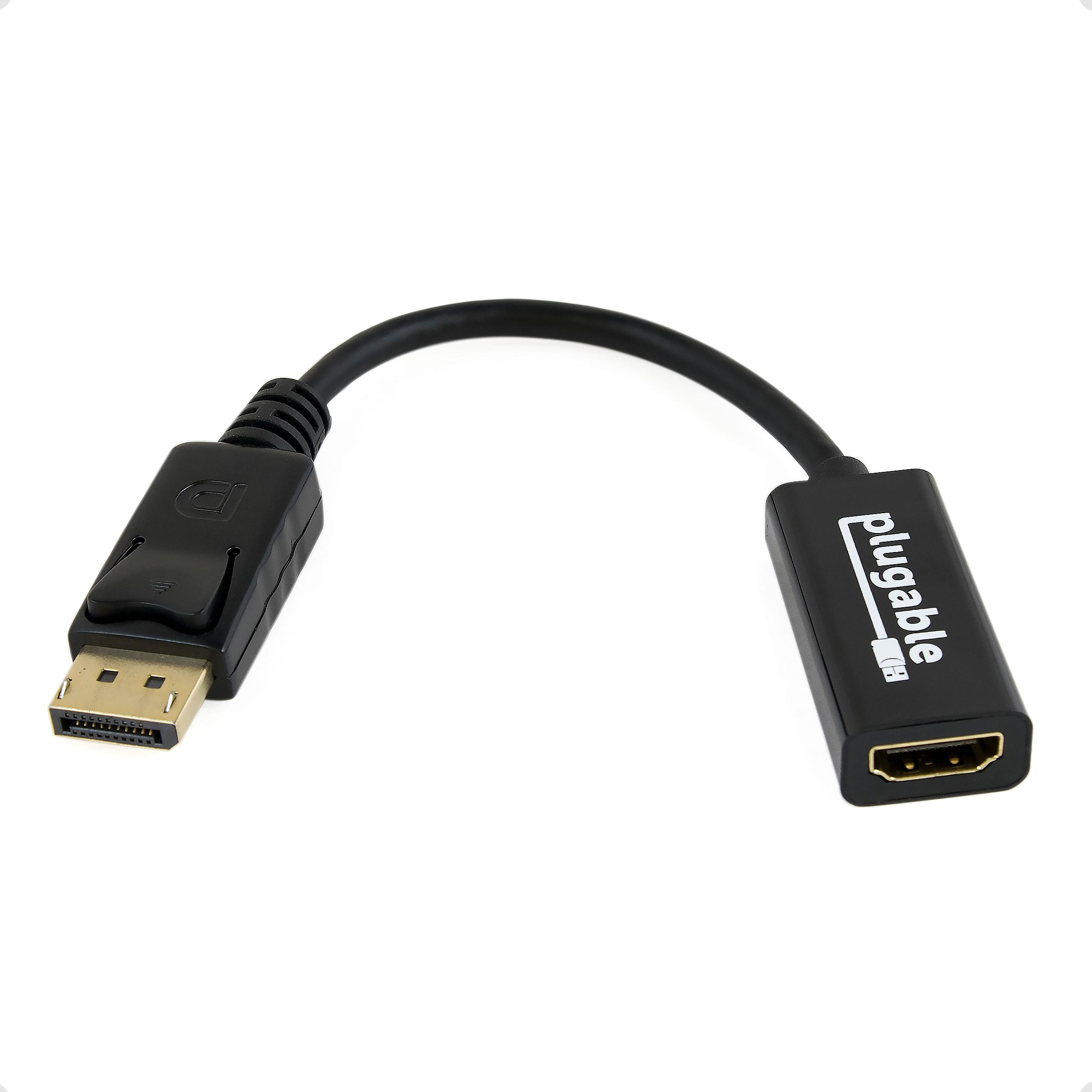 Image of Plugable Technologies DisplayPort to HDMI Passive Adapter -...