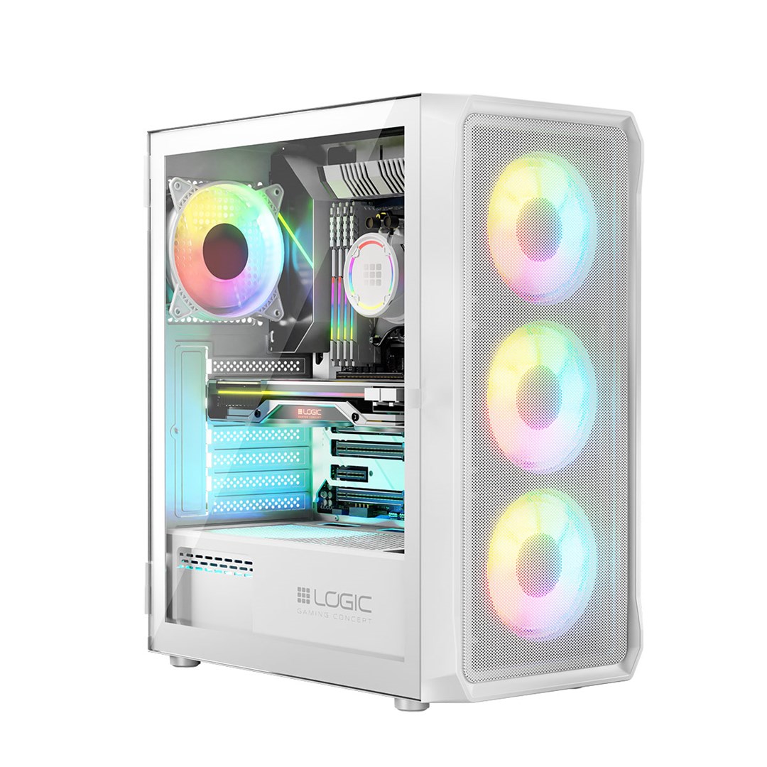 LGC Logic PORTOS ARGB MINIDI USB 3.0 Case White