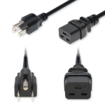 AddOn Networks ADD-N5152C19C14G10FBK power cable Black 118.1" (3 m) NEMA 5-15P IEC C19