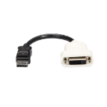 StarTech.com DisplayPort to DVI Adapter - DisplayPort to DVI-D Adapter/Video Converter 1080p - DP 1.2 to DVI Monitor/Screen Cable Adapter Dongle - DP to DVI Adapter - Locking DP Connector