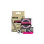 Epson Colour Tape – Fluorescent Pink/Black 12mm(5m) – LK-4PBF
