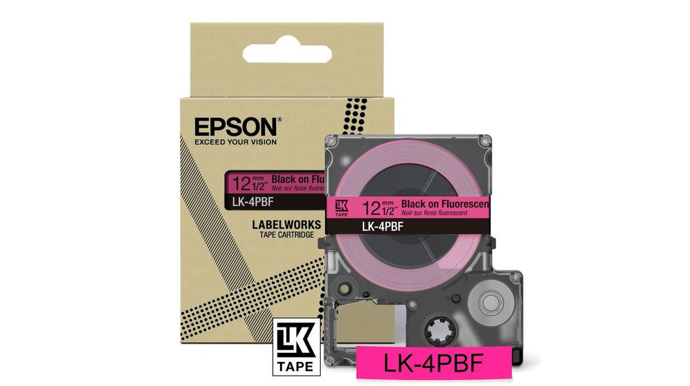Epson Black/Pink C53s672100/Lk-4Pbf Directlabel-Etikettes On Fluoresce