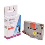 G&G 18772 labelprinter-tape Goud op rood TZe