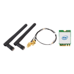 Shuttle WLN-M12 - Intel WLAN-AX210/Bluetooth Combo Kit with M.2 card, cables and external antennas for Slim PCs