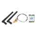 Shuttle WLN-M12 - Intel WLAN-AX210/Bluetooth Combo Kit with M.2 card, cables and external antennas for Slim PCs